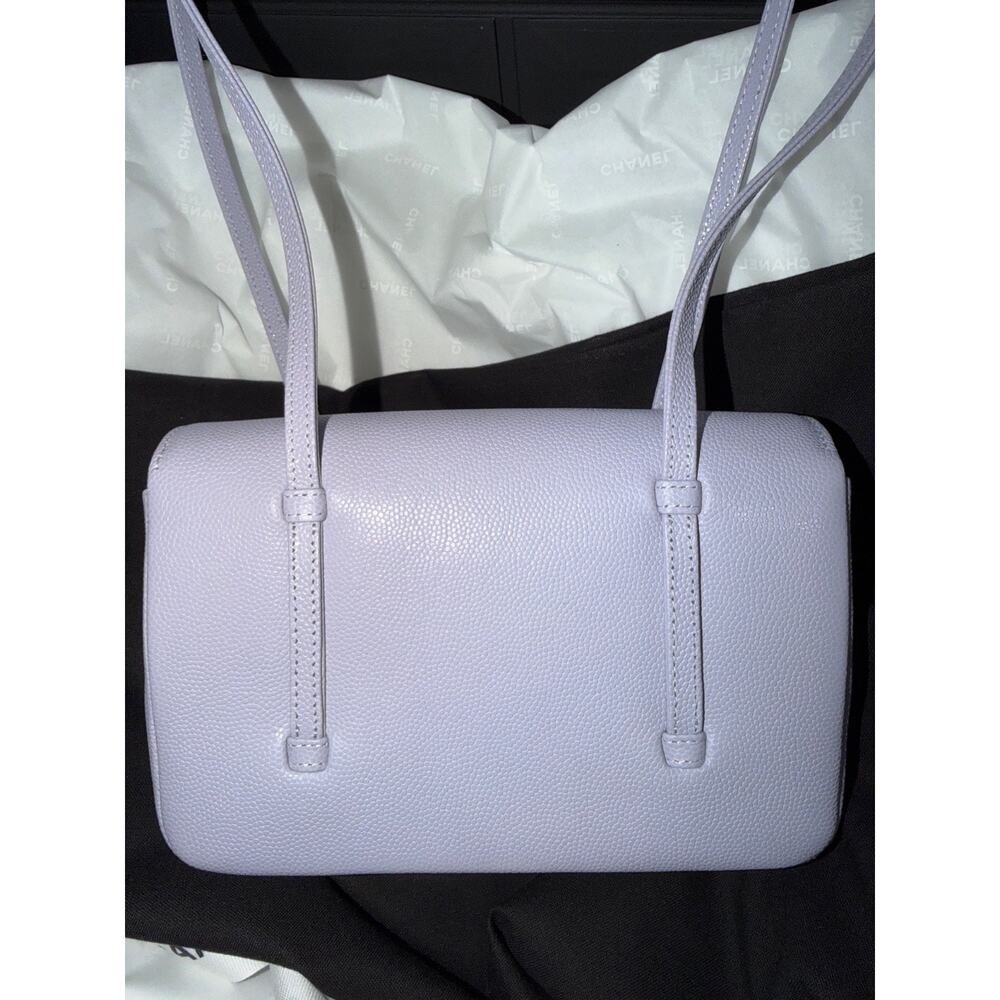 Chanel 26S Preppy Coco Mini Purple Caviar Leather Gold CC Logo Shoulder Bag - Picture 15 of 16
